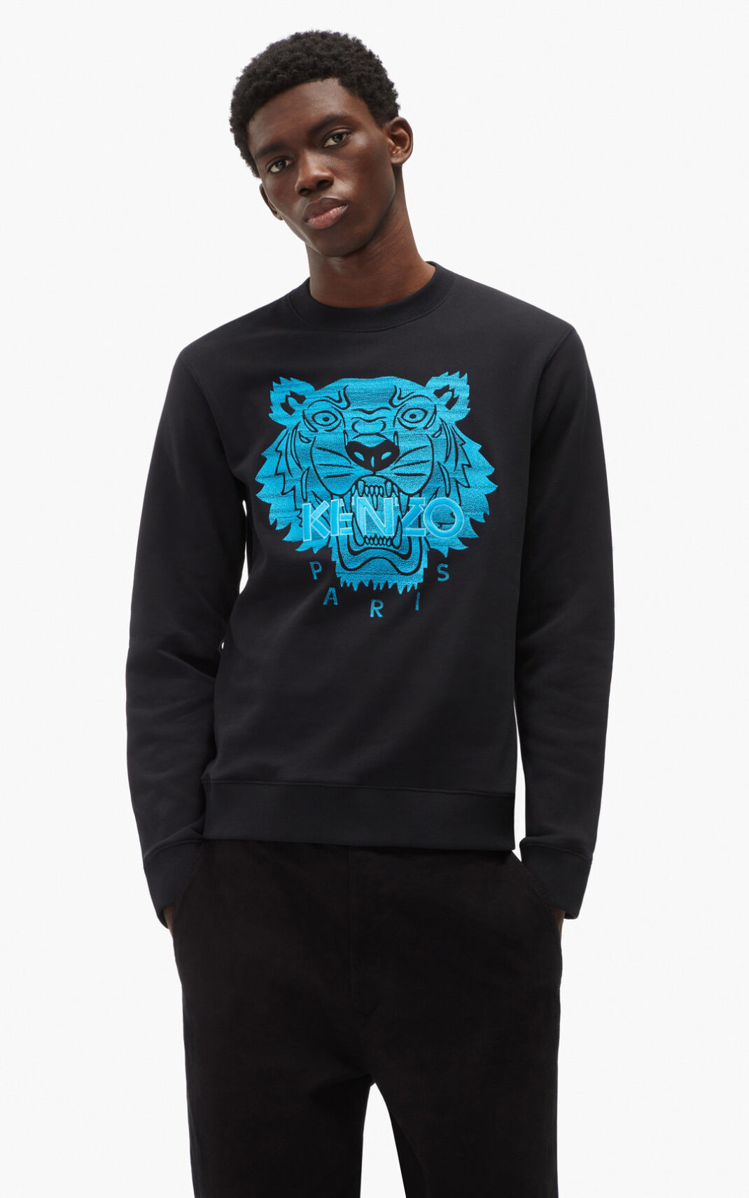 Sudadera Kenzo Tiger Hombre Negras IGU132947